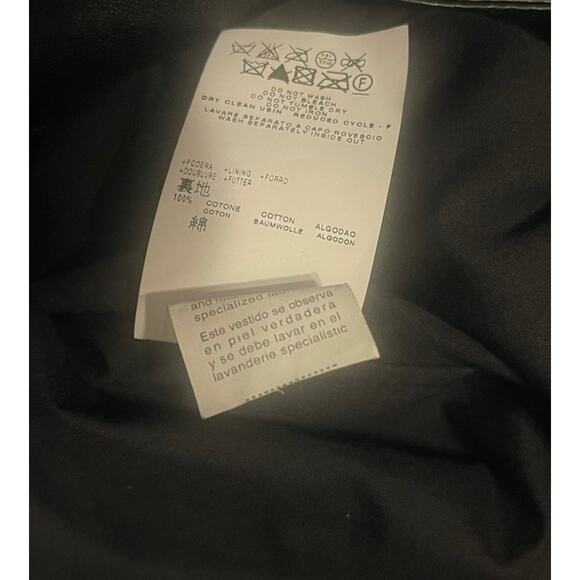 See by Chloe Womens 8 Black Soft Leather Button Lined Sleeveless Mini Dress NWOT - Picture 5 of 5